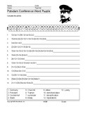 Potsdam Conference Word Search and Word Puzzle Worksheet Packet