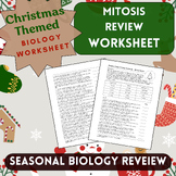 Christmas Themed Biology Worksheet - Mitosis Review