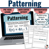 Patterning Lesson and Activity Set for the New Ontario Math Curriculum 