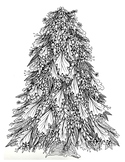 Christmas Holiday Tree Coloring Sheet
