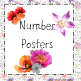 Number Posters with Flowers!