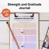 Strength & Gratitude Journal | Printable & Digital | CBT & Wellness Tool