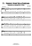 B? Harmonic Minor Scale Exercises - Ascending and Descending in 3rds