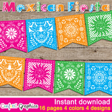 Dia De los Muertos Nov 2 Papel Picado Mexican Fiesta Banner Cinco de Mayo May 5