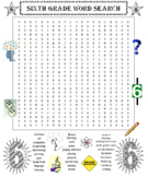 Sixth Grade Word Search PLUS Weather and Climate Word Search (2 Puzzles)