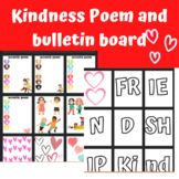 Kindness acrostic poem and bulletin board set! NO PREP