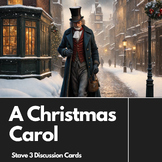 A Christmas Carol Stave 3 Discussion or Quick Write Task Cards