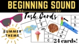 Summer Themed Beginning Sound Task Cards