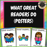 Reading - What Great Readers Do Posters PreK, Kindergarten, First, TK, UTK