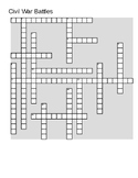Civil War Battles Crossword