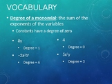 Introduction Notes to Polynomials & Adding/Subtracting