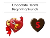 Valentine's Day Hearts and Chocolates Beginning Sound Matching Activity