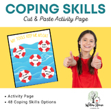 Coping Skills Cut & Paste Activity Page: My Tools Keep Me Afloat