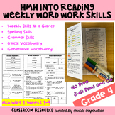 HMH Into Reading Vocabulary Grammar and Spelling Practice - 4th Grade Module 1