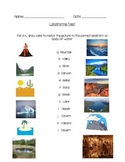 Landform and Bodies of Water Assessment (3.E.2.1, 3.E.2.2)