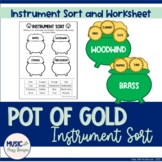 St. Patrick's Day Instrument Family Sort and Worksheet