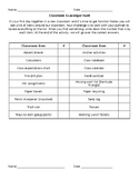 Classroom Scavenger Hunt