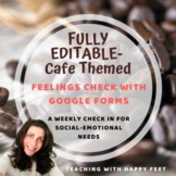 Google Forms Editable Cafe Themed: Feelings Check-in