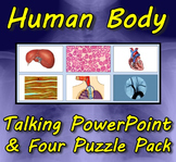 Human Body Talking PowerPoint & Four Puzzle Pack