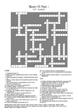 Henry IV Part 1 - Act 5 Vocabulary Crossword