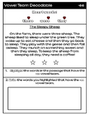 -ee decodable passage practice