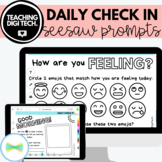 SEESAW Daily Check In Prompts / Wellbeing Online Distance Learning Check-In Task