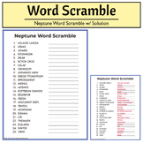 Neptune Word Scramble | Science | Astronomy 