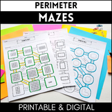 PERIMETER MAZES - Measuring Perimeter Practice - Print & Digital