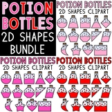 Love Potion Valentines Day Shapes Clipart BUNDLE February Math Clip Art