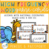 High Frequency Word Game Cards (National Geographic Reach for ESL Level B)