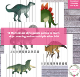 Dinosaurs Dino Fun Simple Puzzles Skip Counting Multiplication Games Crafts