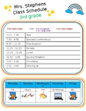 Class Schedule Template