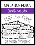 Operation Key Word Card Sort Activity (Add, Subtract, Multiply, Divide)