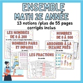 Ensemble de mathÂ¨Â¦matique 2e annÂ¨Â¦e-Math Bundle for 2nd grade
