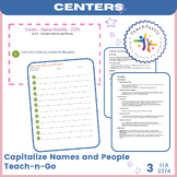 Teach-n-Go Center: Capitalize Names of People 2374