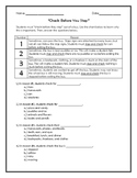 "Check Before You Step" Bus Safety Activity