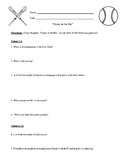 "Casey at the Bat" Questions (Worksheet or Homework) and Detailed Answer Key