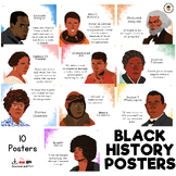 10 Black History Posters | Bulletin Board Display | Black History Month Decor