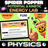 Halloween Potential & Kinetic Energy Lab Hands On MS/HS Physics Activity MYP