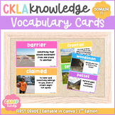 Amplify CKLA FIRST GRADE | Domain 11 Vocabulary Posters Â¨C Frontier Explorers