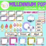 Millennium Pop Classroom Decor | Classroom Labels and Nameplates | BIG BUNDLE