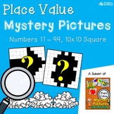 Color-by-Code Place Value Coloring Sheet, 2-Digit Activity Base Ten Blocks