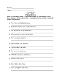 Spanish Preposition Practice Worksheet