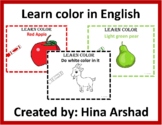 Learn colors names and color in the object