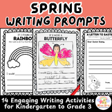 Spring Writing Prompts Differentiated for Kindergarten to Grade 3 Fun Writing