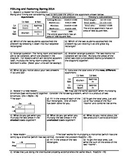 FOILing and factoring Spring 2014 (Editable)
