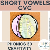 Short Vowels CVC Words Beach Ball Crafts Summer Day Bulletin Boards Craftivity