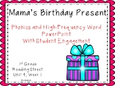 Mama's Birthday Present, PowerPoints With Student Engagement and Whole Group