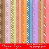 Easter Splash 1 A4 size Digital Papers (Dots)
