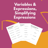 Evaluating Expression, Simplifying Expressions Distribute and Combine Like Terms